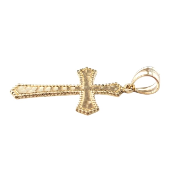 14 Karat Yellow Gold Cross Pendant #20891 - Picture 3 of 12